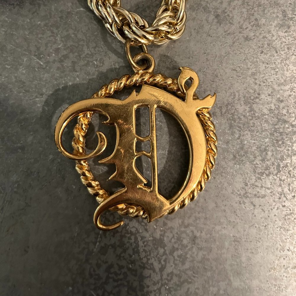 Dsquared2 Gold Rope Chain Necklace - Picture 3 of 7